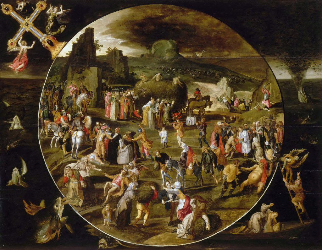 Detail of The Haywain, Allegory of the Vanity of the World by Gillis Mostaert