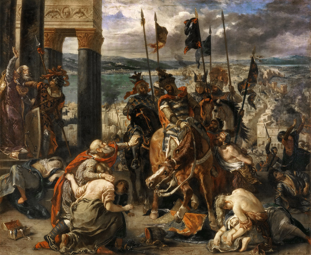 The Entry of the Crusaders in Constantinople by Eugène Delacroix