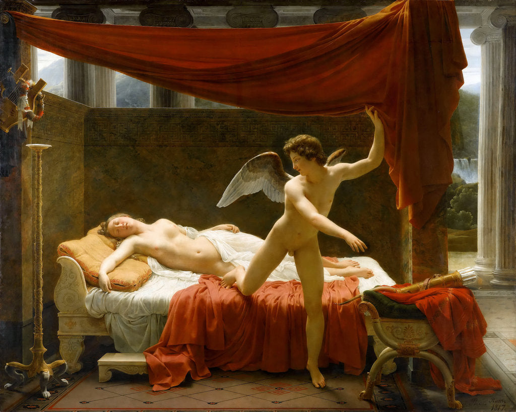 Detail of Cupid and Psyche by François-Édouard Picot