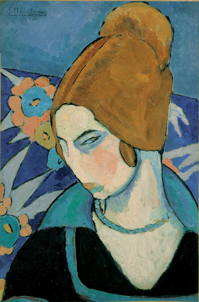 Detail of Self-Portrait by Jeanne Hébuterne