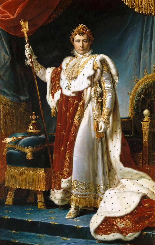 Detail of Portrait of Emperor Napoléon I Bonaparte in his Coronation Robes by François Pascal Simon Gérard