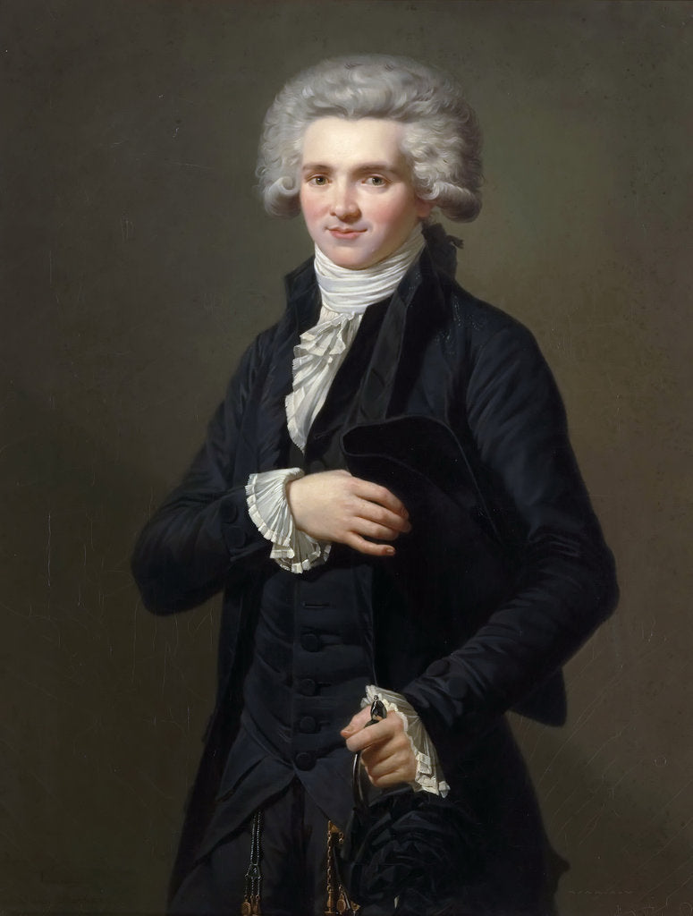 Detail of Portrait of Maximilien de Robespierre by Pierre Roch Vigneron