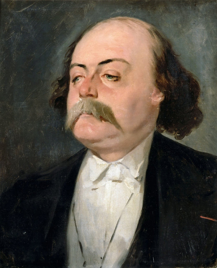 Detail of Portrait of Gustave Flaubert by Pierre François Eugène Giraud