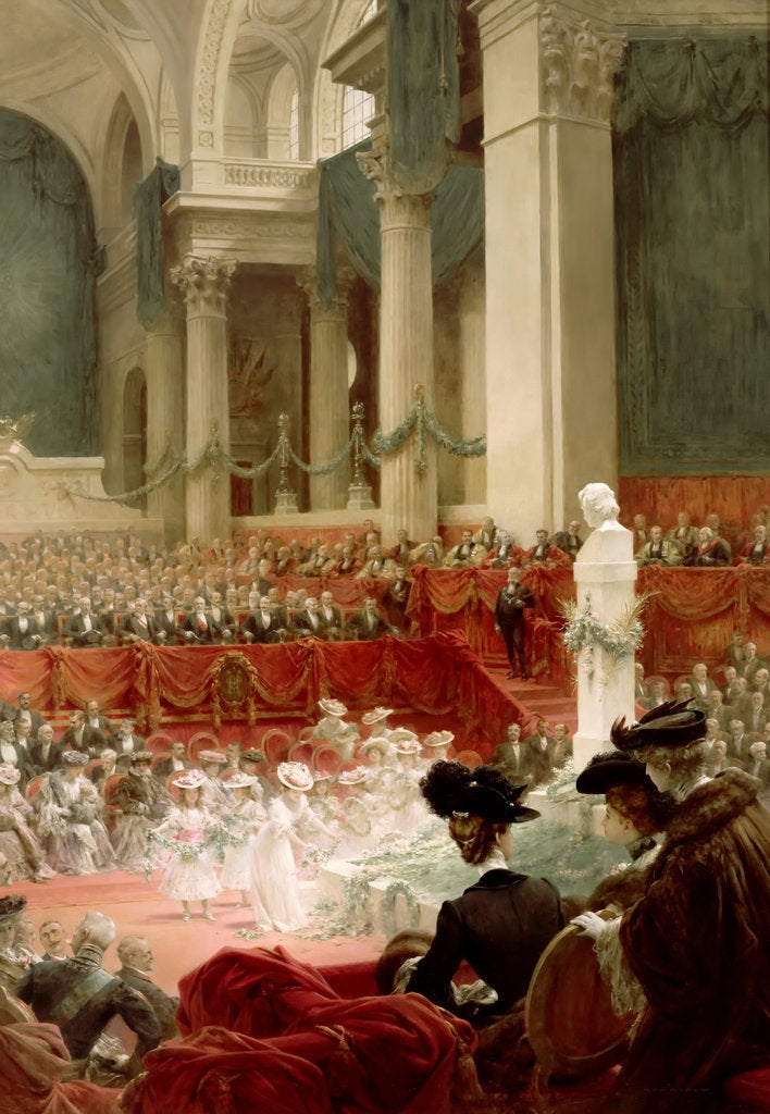 Detail of Celebration of the 100th Birthday of Victor Hugo at the Panthéon in Presence of the President Félix by Théobald Chartran