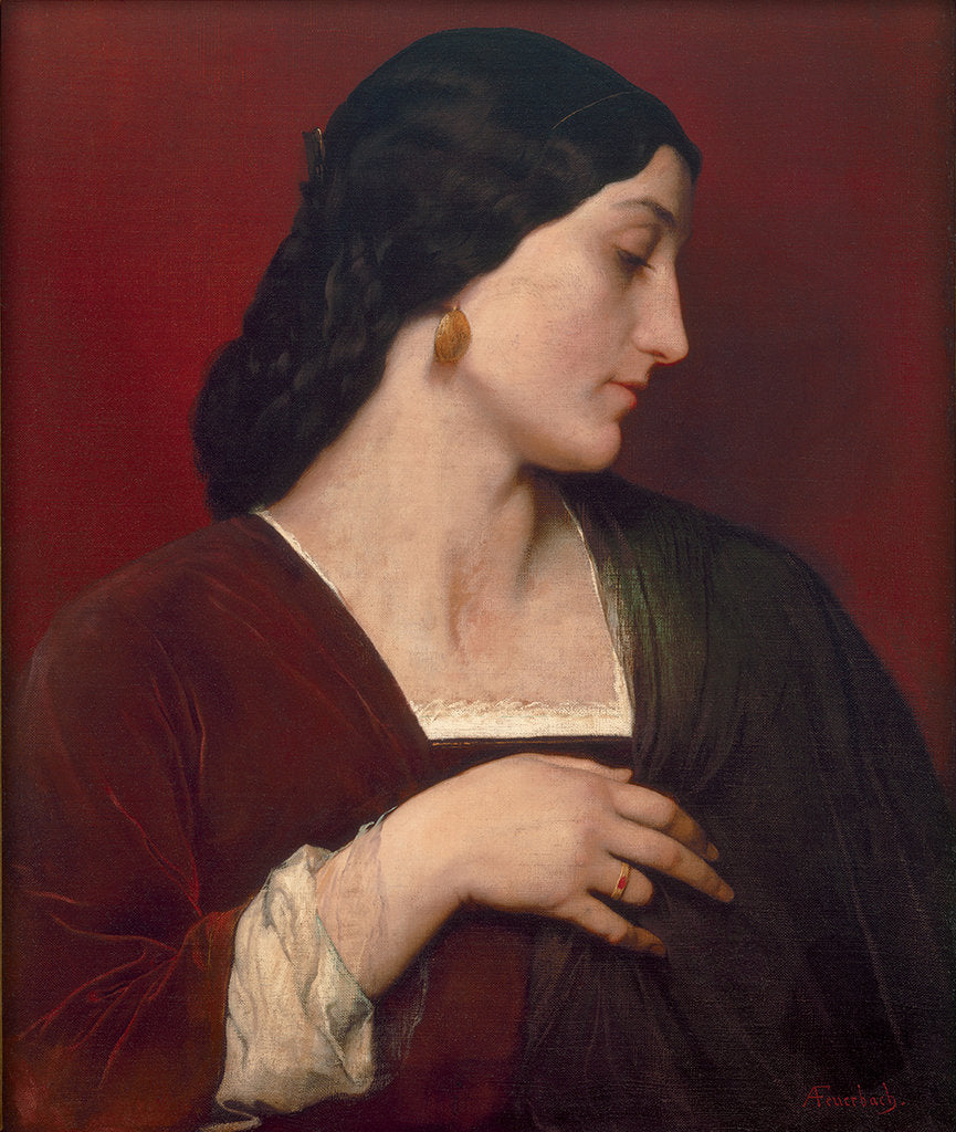 Detail of Nanna by Anselm Feuerbach