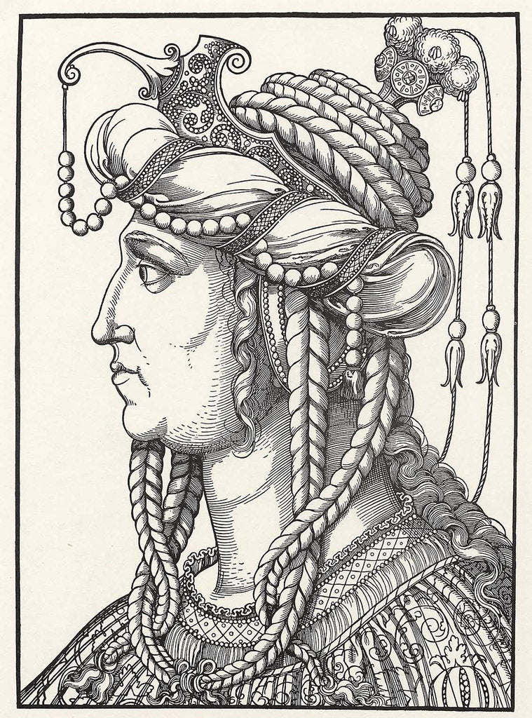 Detail of Portrait of wife of Suleiman the Magnificent by Erhard Schoen