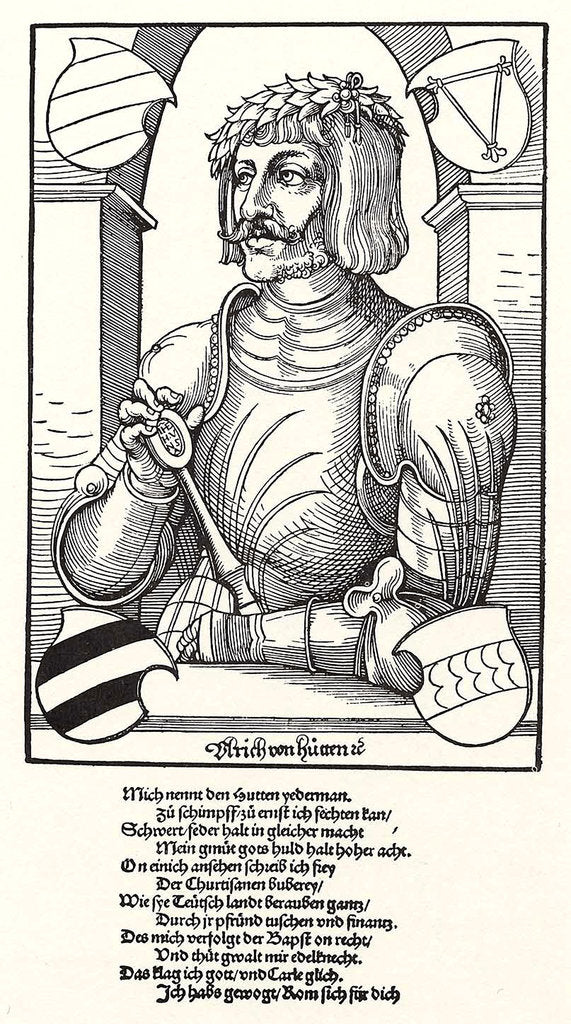 Detail of Portrait of Ulrich von Hutten by Erhard Schoen