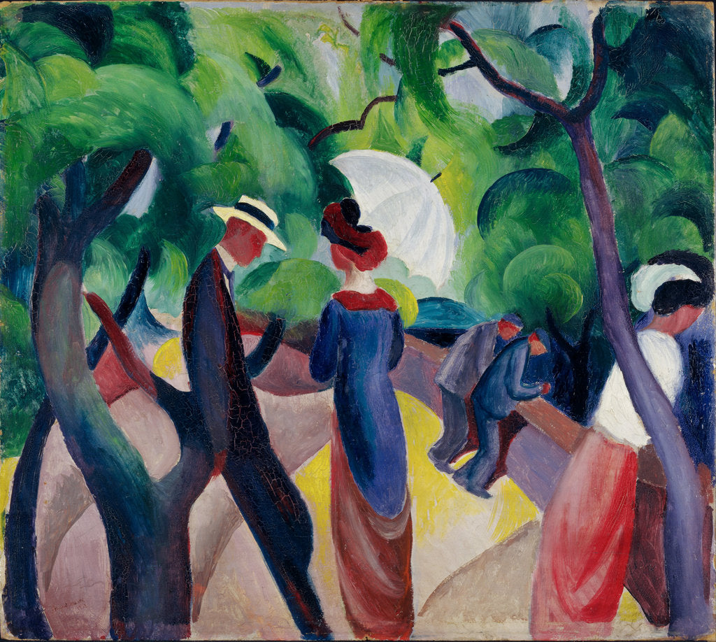 Detail of Promenade by August Macke