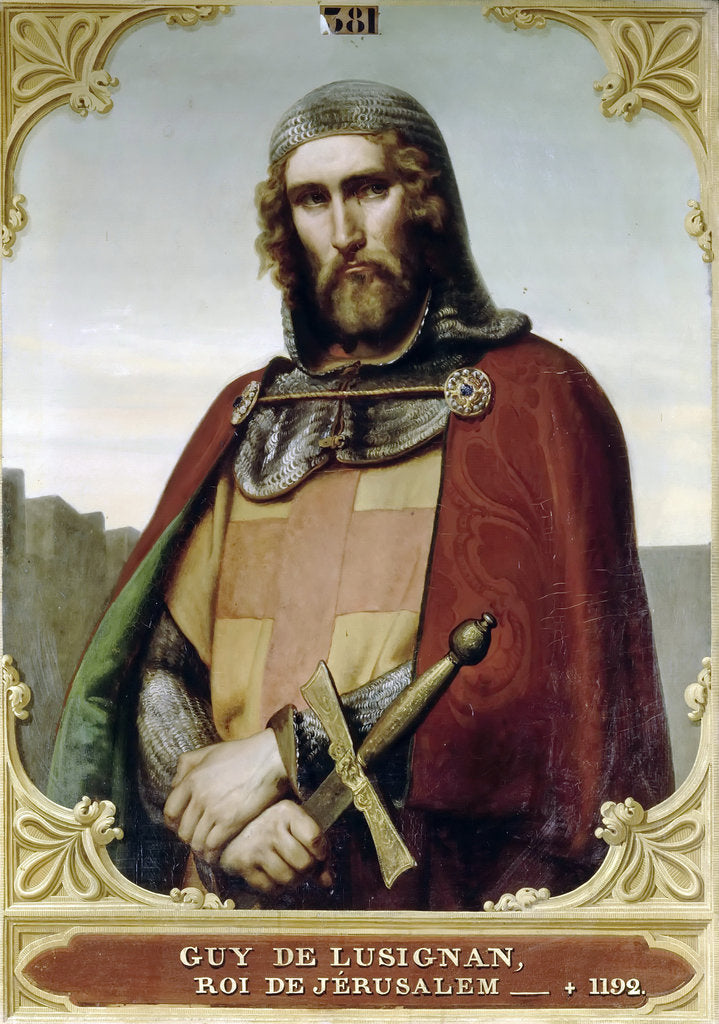 Detail of Guy of Lusignan, King of Jerusalem and Cyprus by François-Édouard Picot