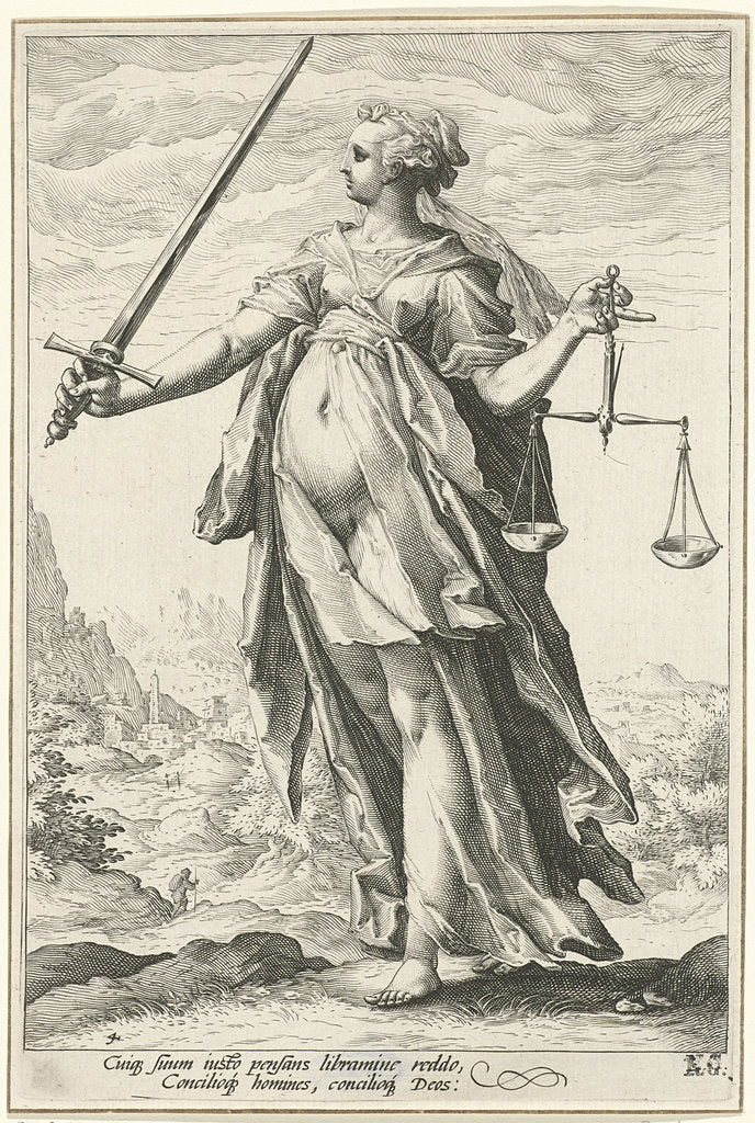 Detail of Fairness (Justice) by Hendrick Goltzius