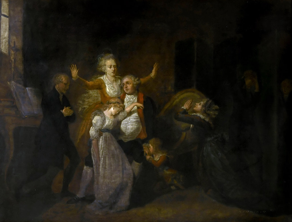 Detail of Farewell to Louis XVI by his Family in the Temple, 20th January 1793 by Charles Benazech