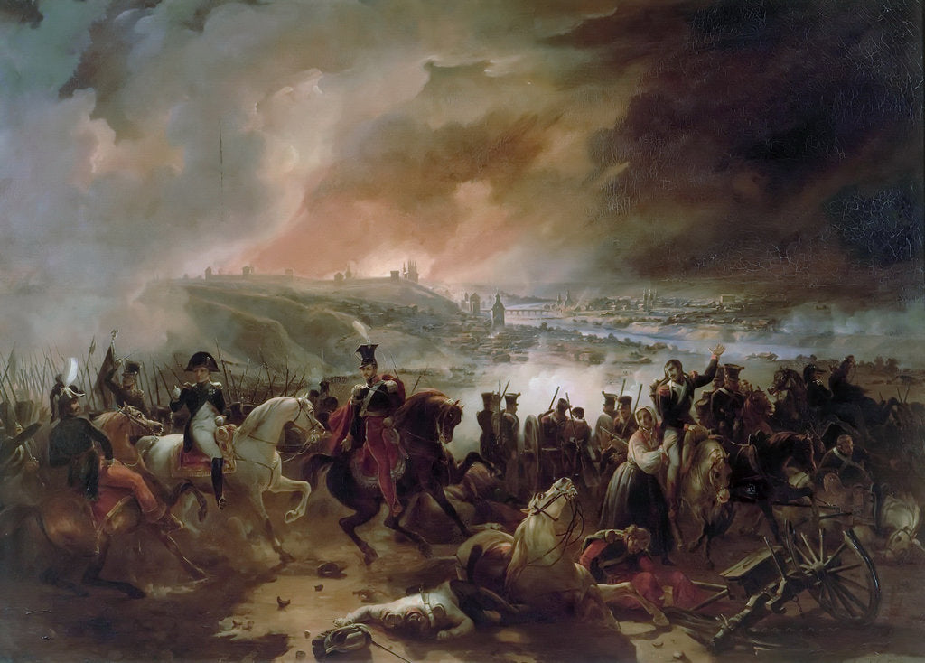 Detail of The Battle of Smolensk by Jean-Charles Langlois