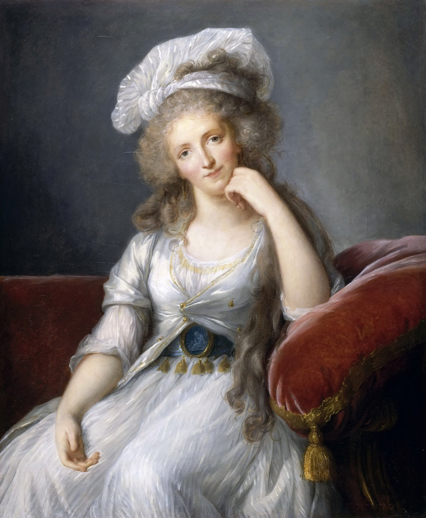Detail of Louise Marie Adélaïde de Bourbon-Penthièvre, Duchess of Orléans by Marie Louise Elisabeth Vigée-Lebrun