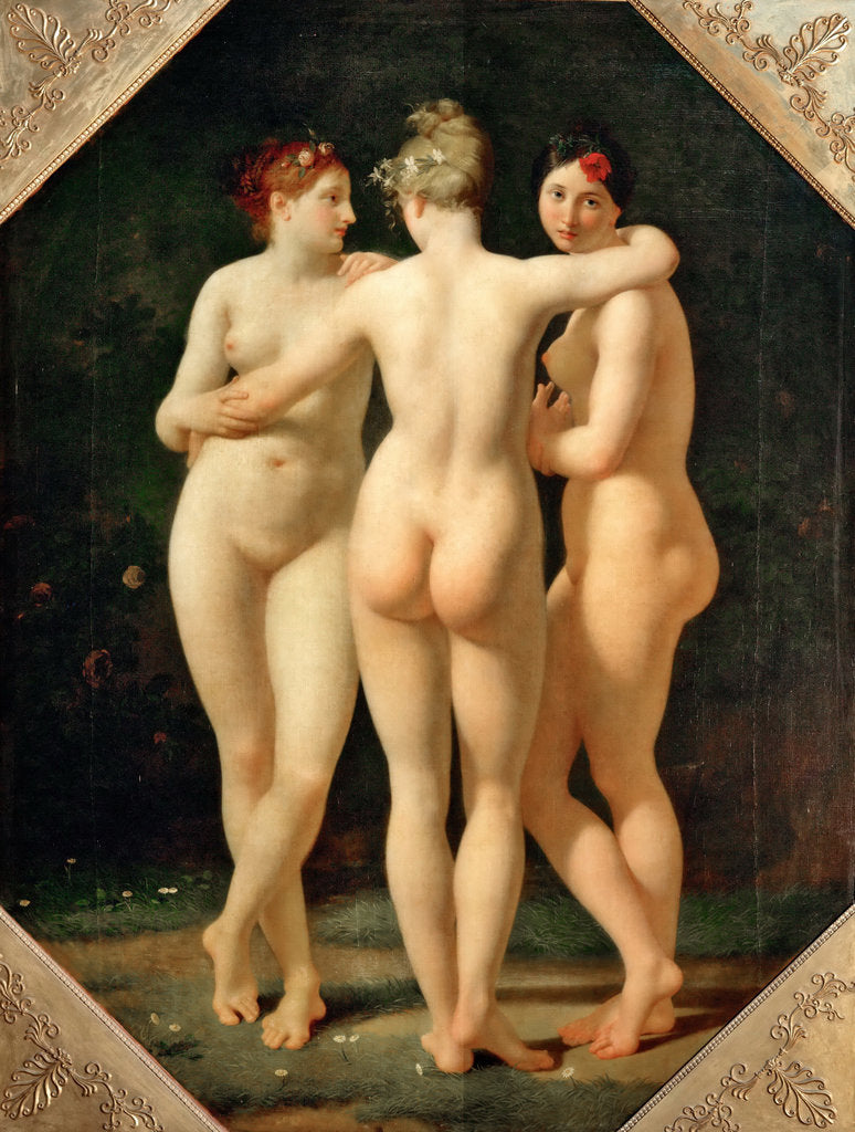 Detail of The Three Graces by Jean-Baptiste Regnault