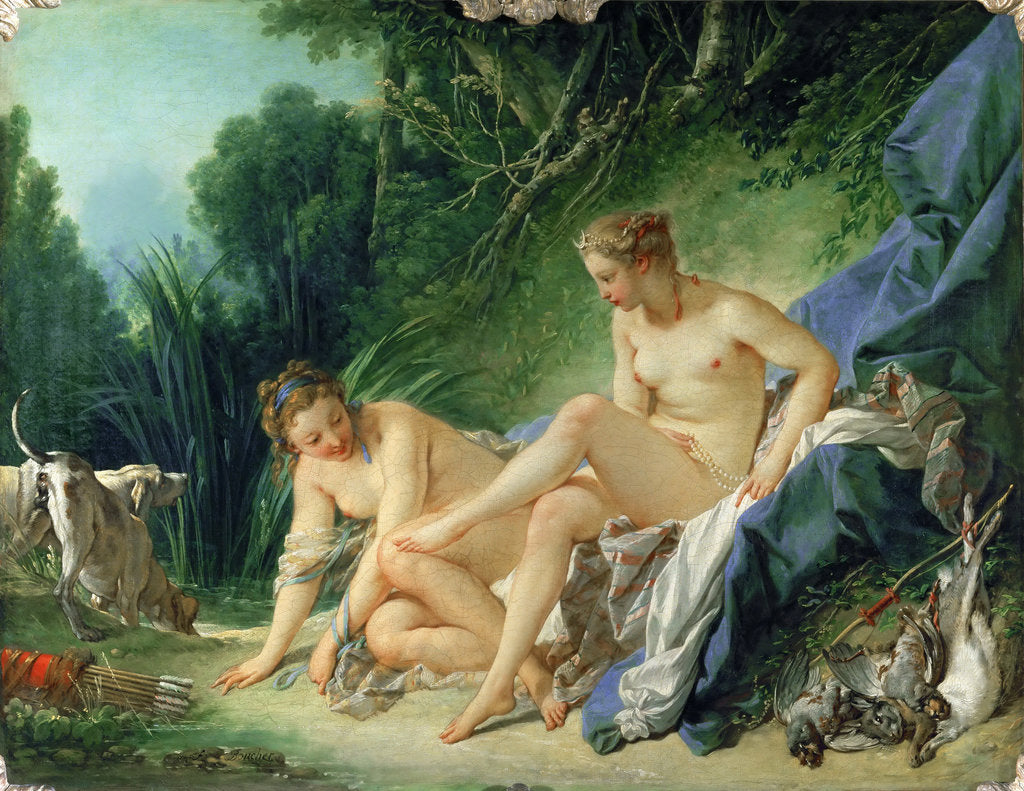Detail of Diana after the Bath by François Boucher