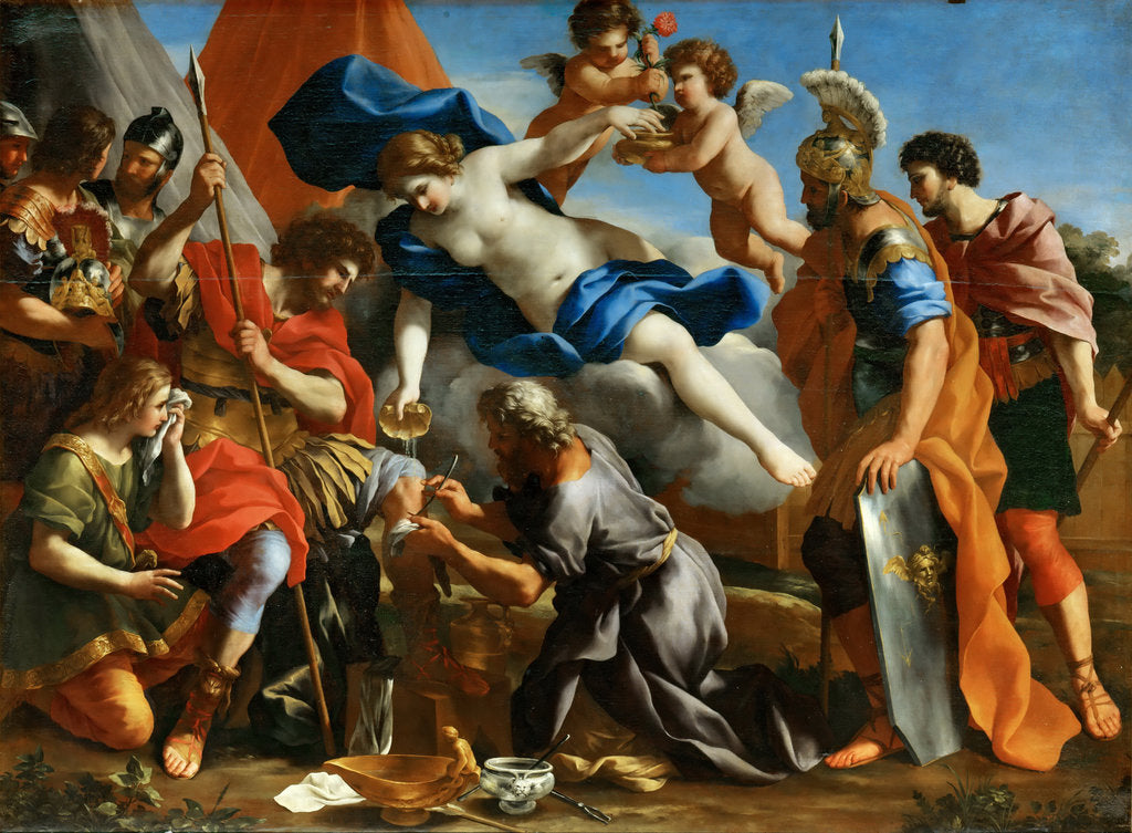 Venus Pouring a Balm on the Wound of Aeneas by Giovanni Francesco Romanelli