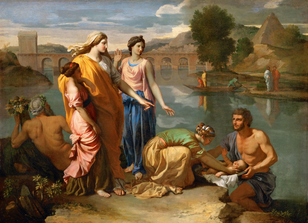 Detail of Moses Saved from the Water by Nicolas Poussin