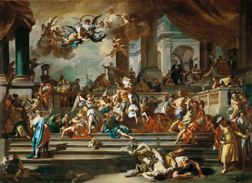 Detail of The Expulsion of Heliodorus from the Temple by Francesco Solimena