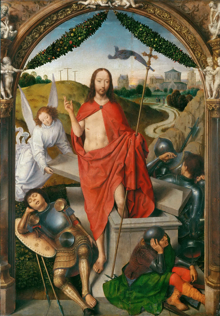 Detail of Triptych of The Resurrection (Central panel) by Hans Memling