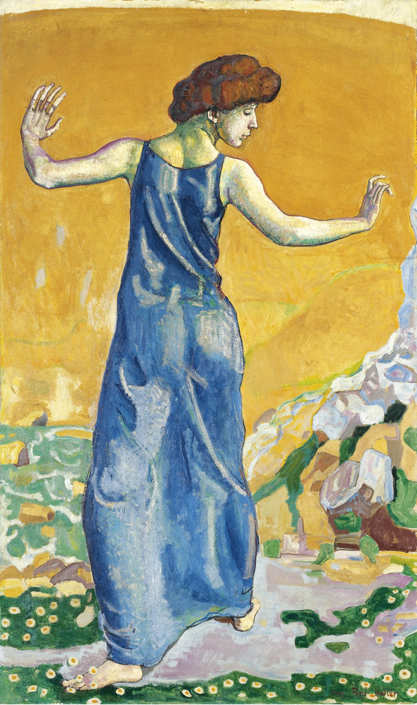 Detail of Joyful Woman by Ferdinand Hodler