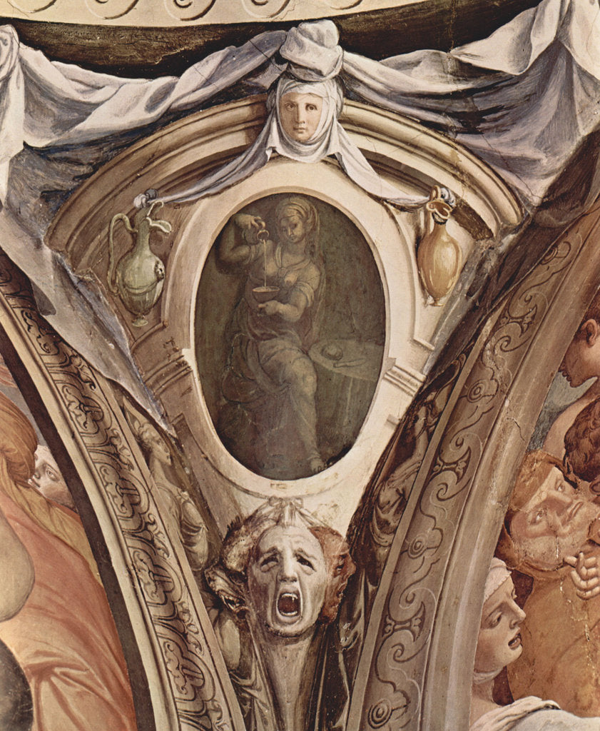Detail of Allegories Of The Cardinal Virtues. Frescoes In The Chapel Of Eleonora Da Toledo by Agnolo Bronzino