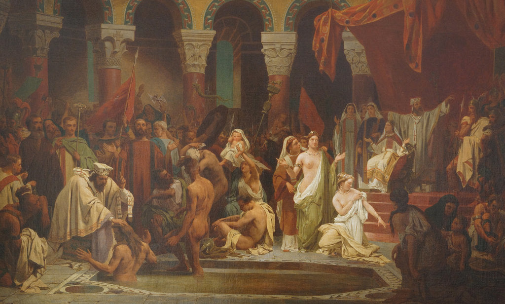 Detail of The baptism of Clovis by Jules Vincent Rigo