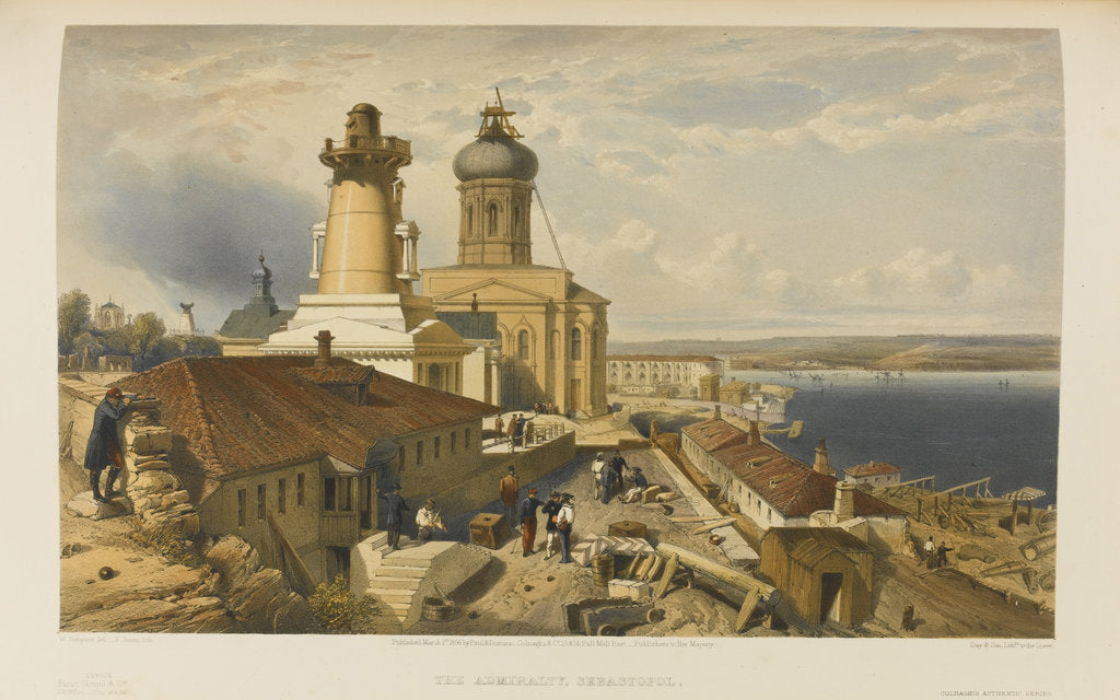Detail of The Admiralty, Sevastopol by William Simpson