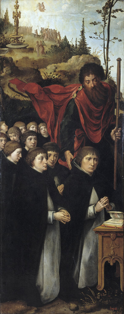 Detail of The Apostle Saint James the Great with Preachers (Right panel of The Last Judgment triptych) by Pieter Coecke van Aelst the Elder