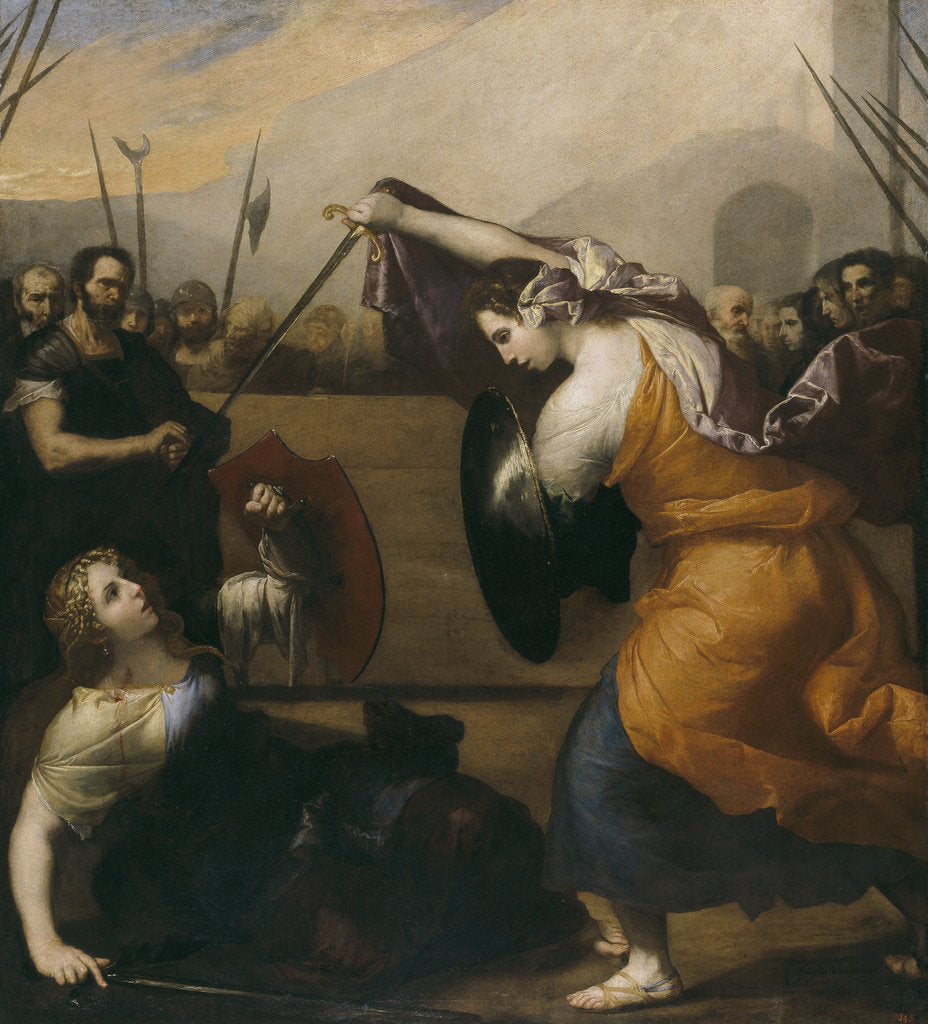 Detail of Duel of women by José de Ribera