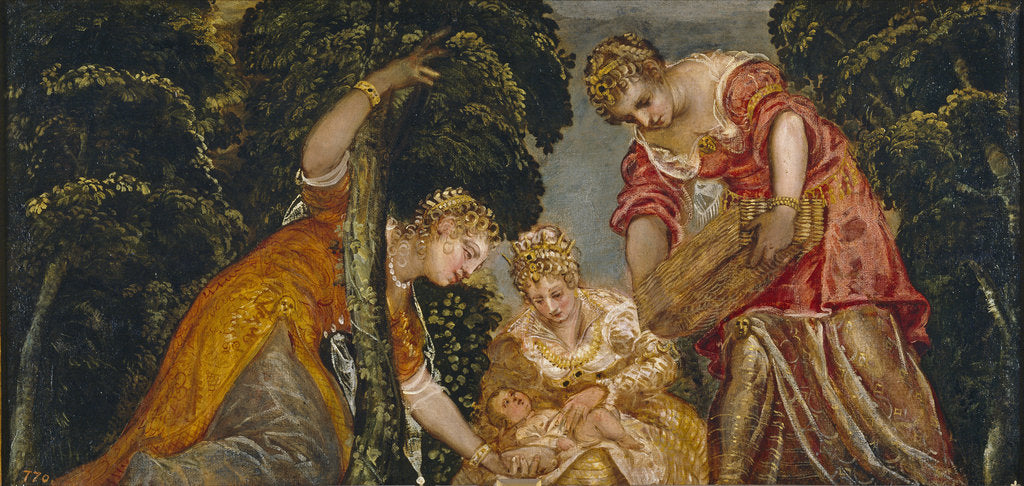 Detail of The Finding of Moses by Jacopo Tintoretto