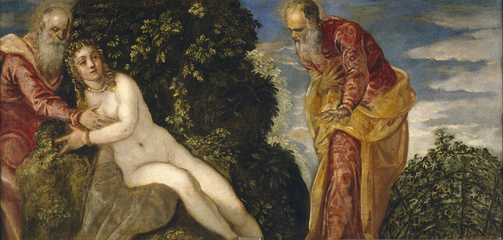 Detail of Susannah and the Elders by Jacopo Tintoretto