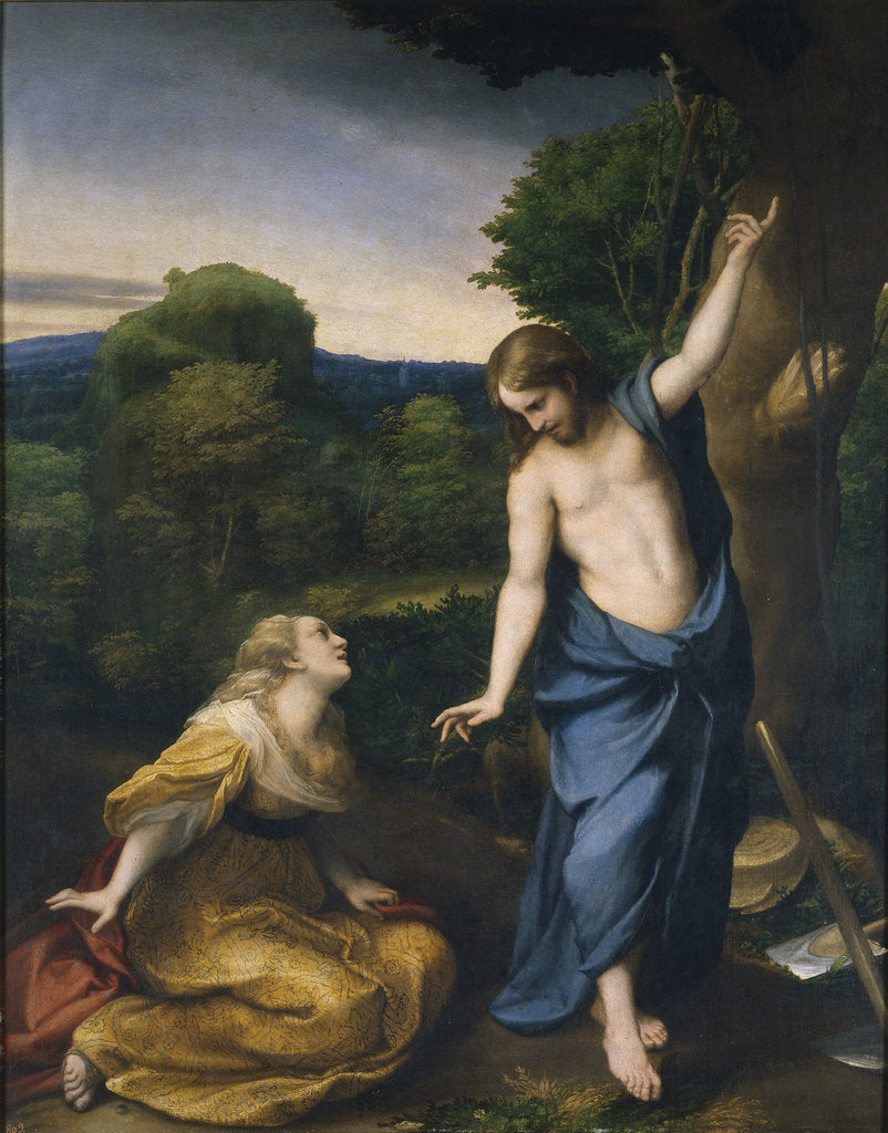 Detail of Noli me Tangere by Correggio