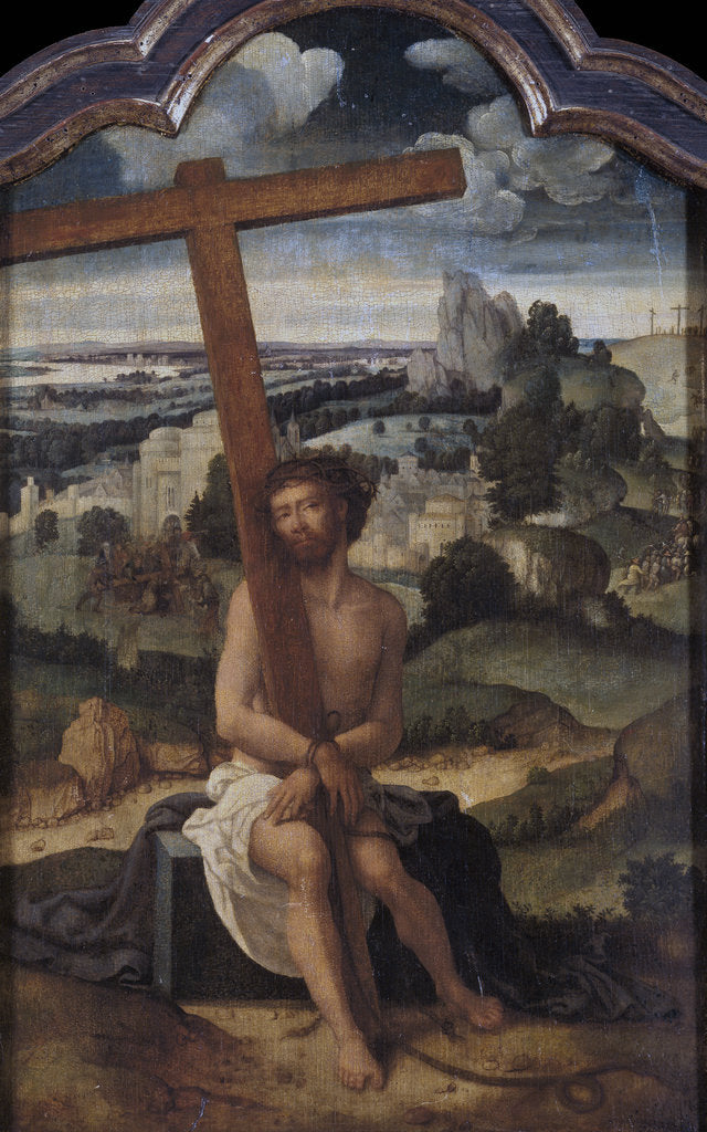 Detail of The Man of Sorrows by Adriaen Isenbrant
