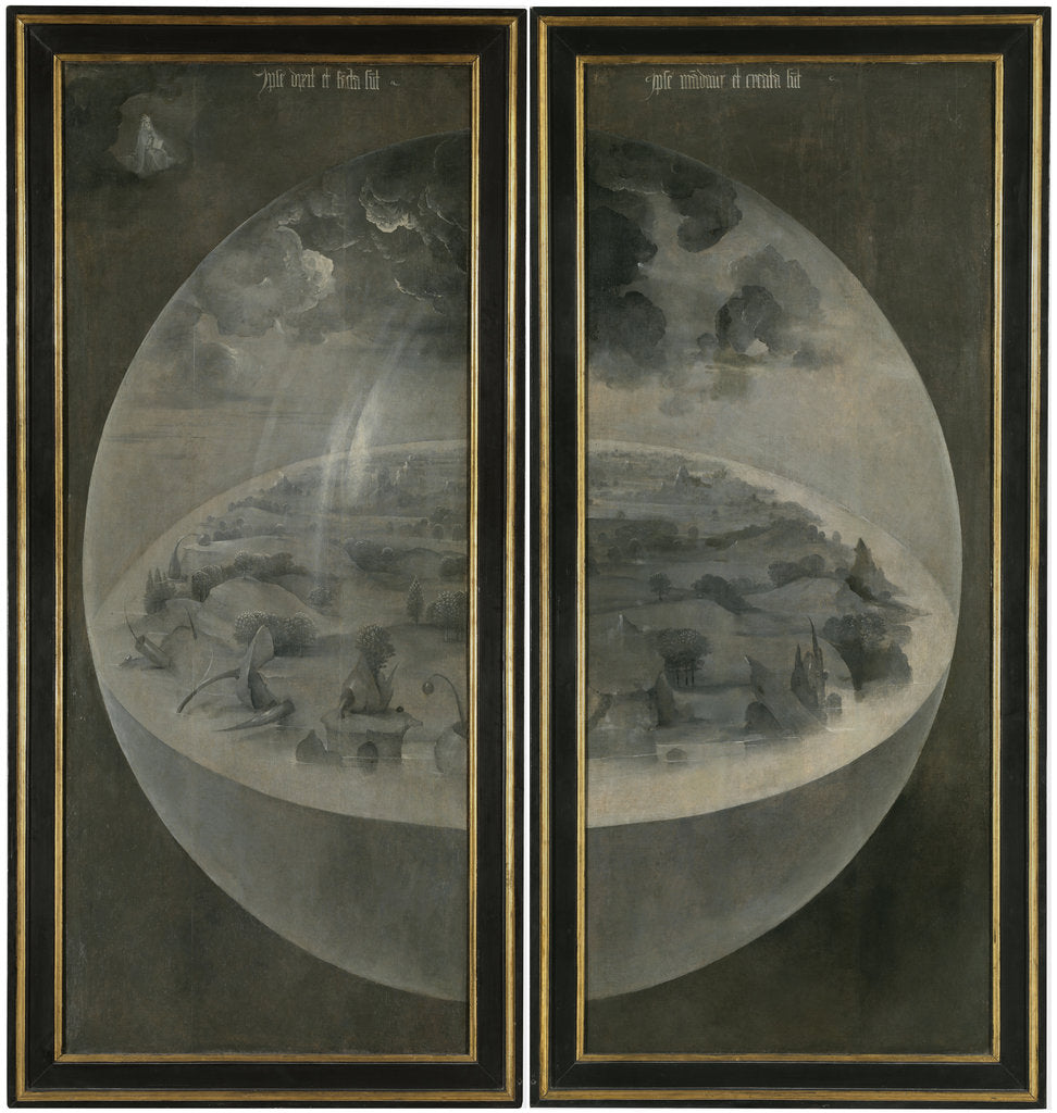 Detail of The Garden of Earthly Delights. (Triptych, reverse: The Creation) by Hieronymus Bosch