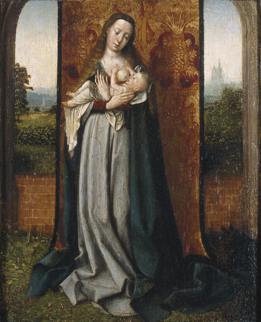 Detail of Virgin and child by Jan Provost