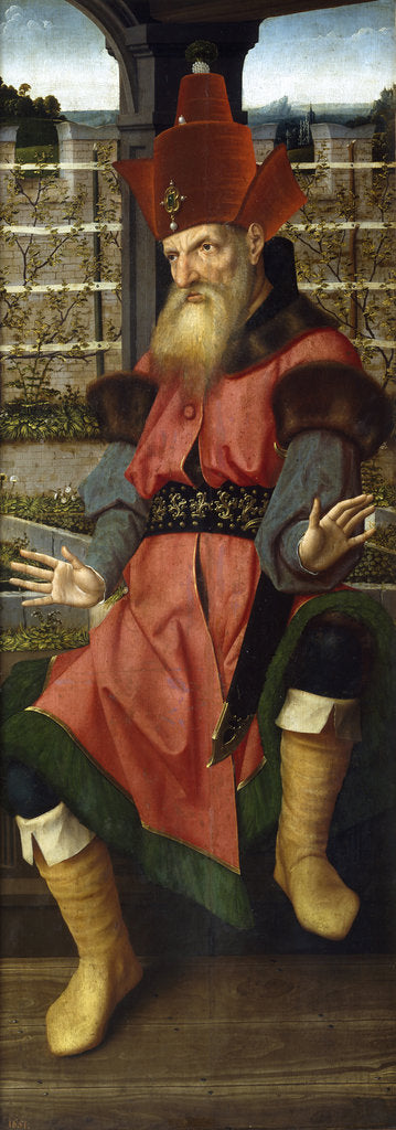 Detail of Zechariah by Jan Provost