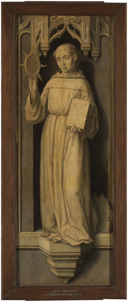 Detail of Saint Bernardino of Siena by Jan Provost