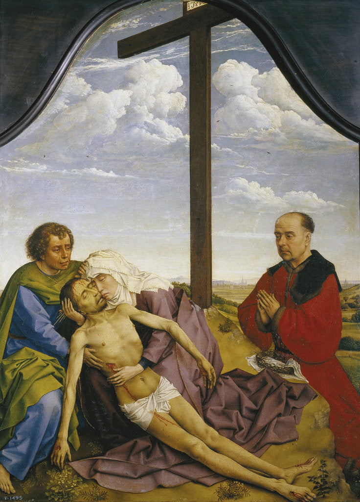 Detail of Pietà by Rogier van der Weyden