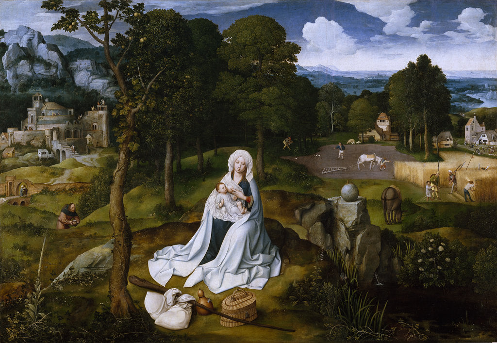 Detail of The Flight into Egypt by Joachim Patinir