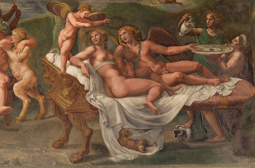 Detail of Wedding Feast of Cupid and Psyche, detail by Giulio Romano