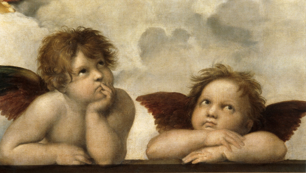 Detail of The Sistine Madonna (Detail) by Raphael