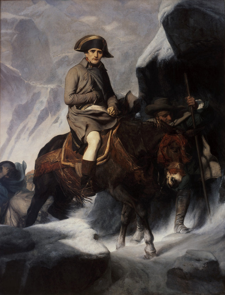 Detail of Bonaparte Crossing the Alps by Paul Hippolyte Delaroche