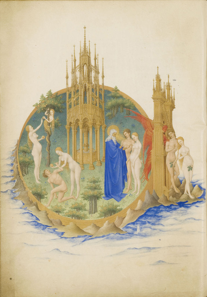 Detail of Garden of Eden (Les Très Riches Heures du duc de Berry) by Limbourg brothers