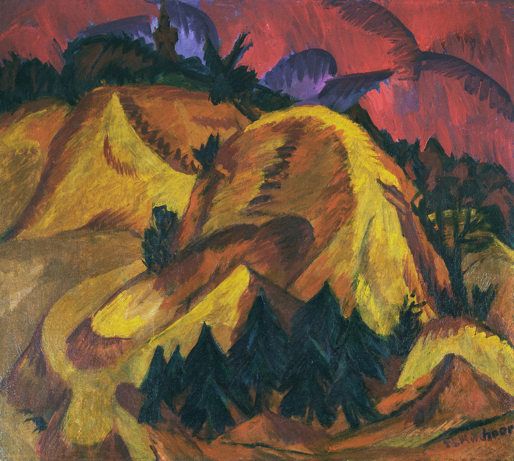Detail of Sand Hills of the Engadin by Ernst Ludwig Kirchner