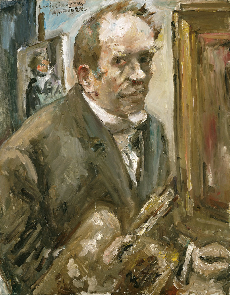 Detail of Self-Portrait by Lovis Corinth