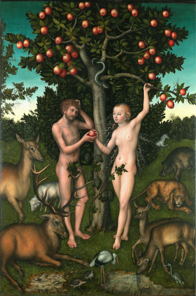 Detail of Adam and Eve by Lucas Cranach the Elder