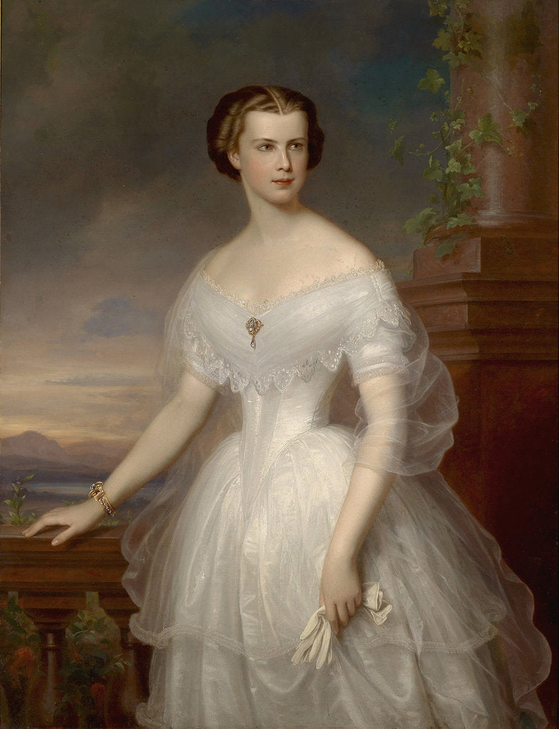 Detail of Portrait of Elisabeth of Bavaria by Franz Schrotzberg