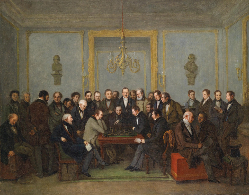 Detail of Epic Chess Match Between Pierre Saint Amant And Howard Staunton in 1843 by Jean Henri Marlet