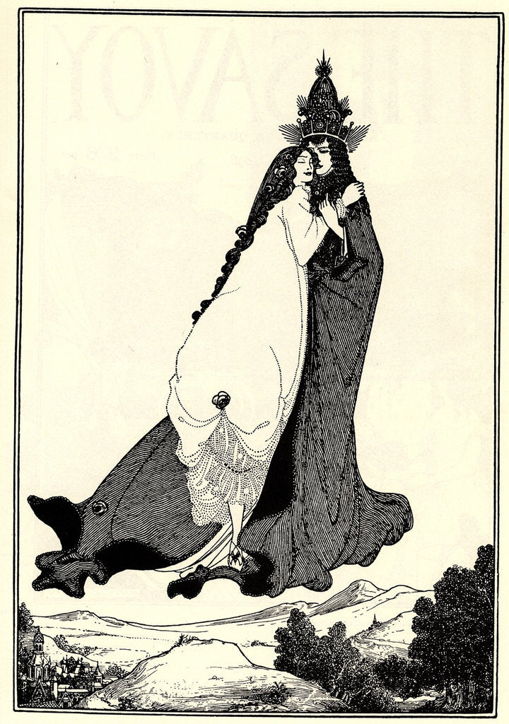 Detail of The Ascension of Saint Rose of Lima by Aubrey Beardsley
