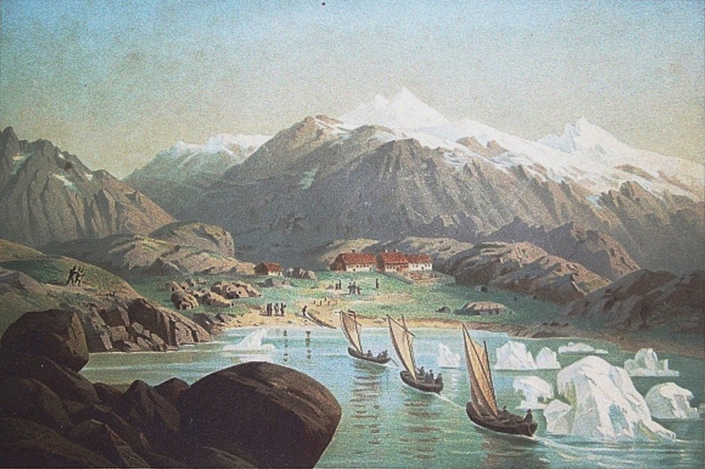 Detail of The second German northpolar expedition to the Arctic and Greenland in 1869 by Anonymous